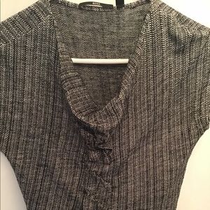 Hugo Boss sleeveless black and white top